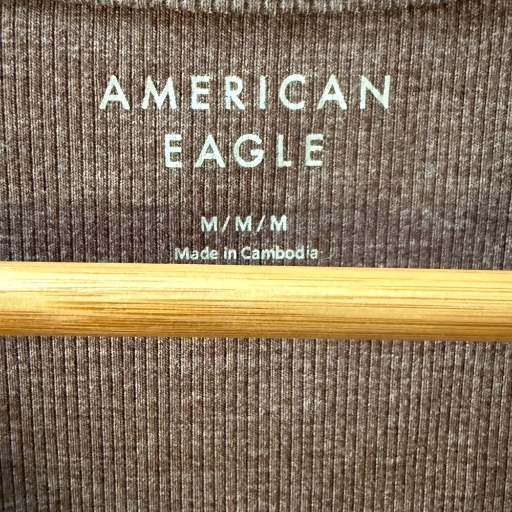 NWT Women’s American Eagle AE Fitted Brown Bodysuit! Medium! NEW! - Picture 5 of 7